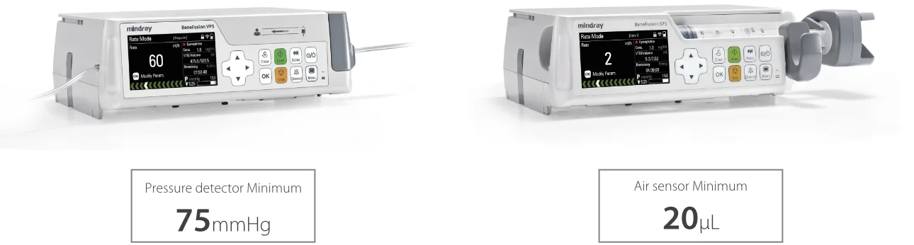 Mindray BeneFusion VP5 — Порог окклюзии от 75 мм рт. ст.