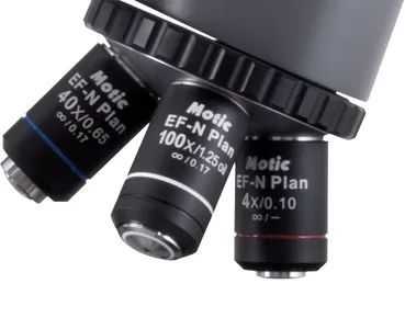 Motic BA210 — Планахроматы CCIS с коррекцией на бесконечность