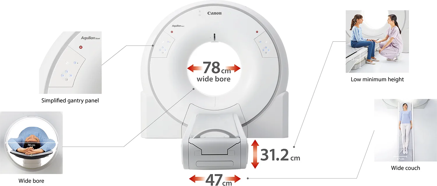 Canon Aquilion Start — Гентри 780 мм и низкая дека