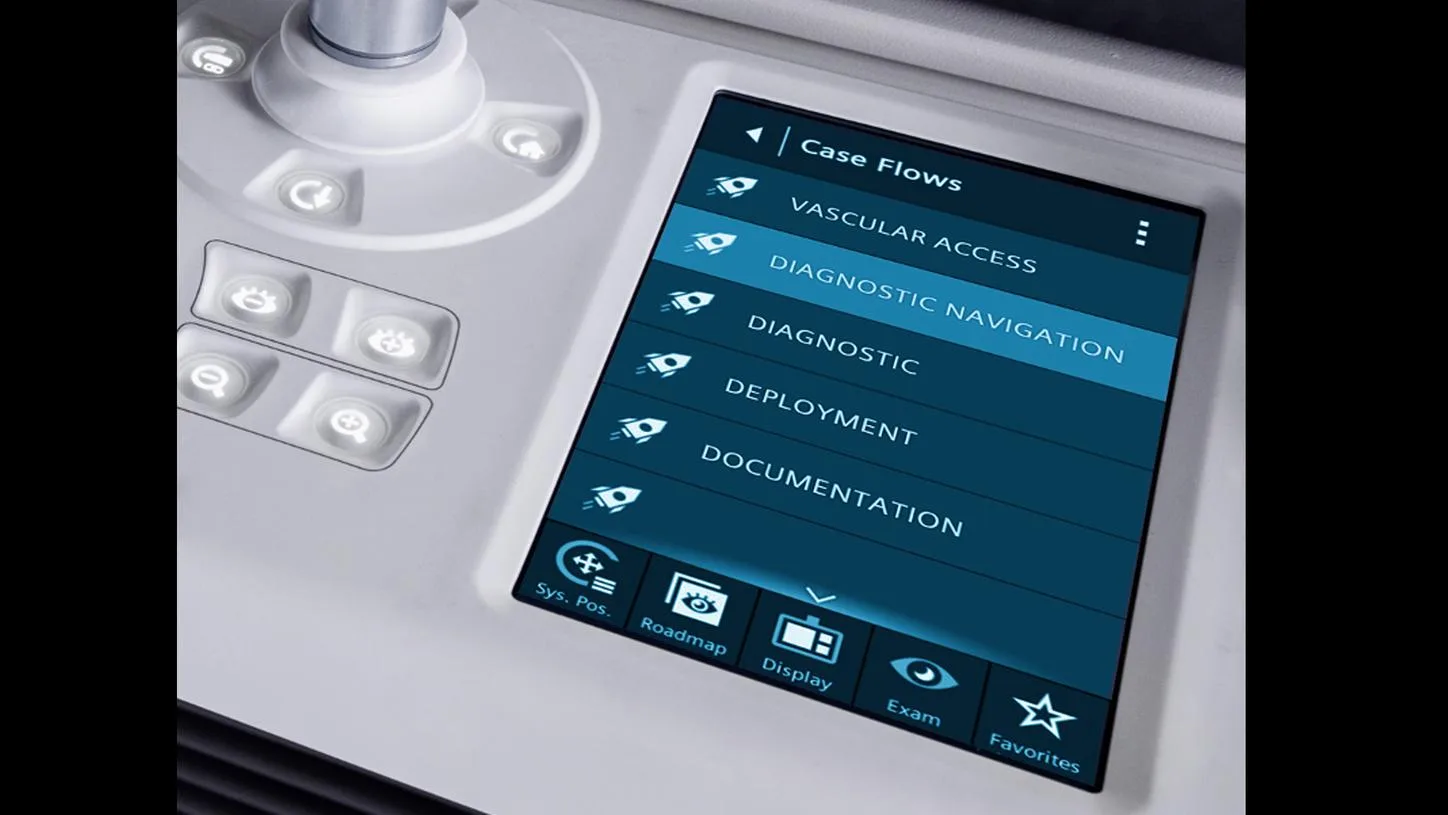 Siemens ARTIS icono — Case Flows: этап процедуры одной кнопкой