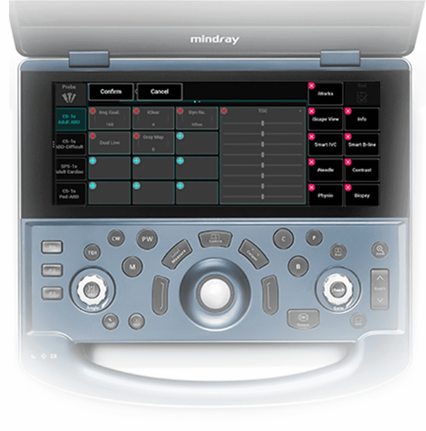 Mindray MX7 — Интуитивно понятный интерфейс