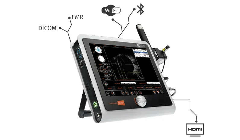 Quantel Medical Compact Touch — DICOM: рабочий список, архив и печать