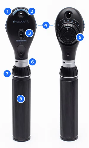 Riester ri-scope L3 — 89 диоптрийных значений с шагом в 1 дптр