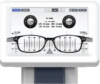 Potec PLM-8000 — Межзрачковое расстояние и высота в оправе