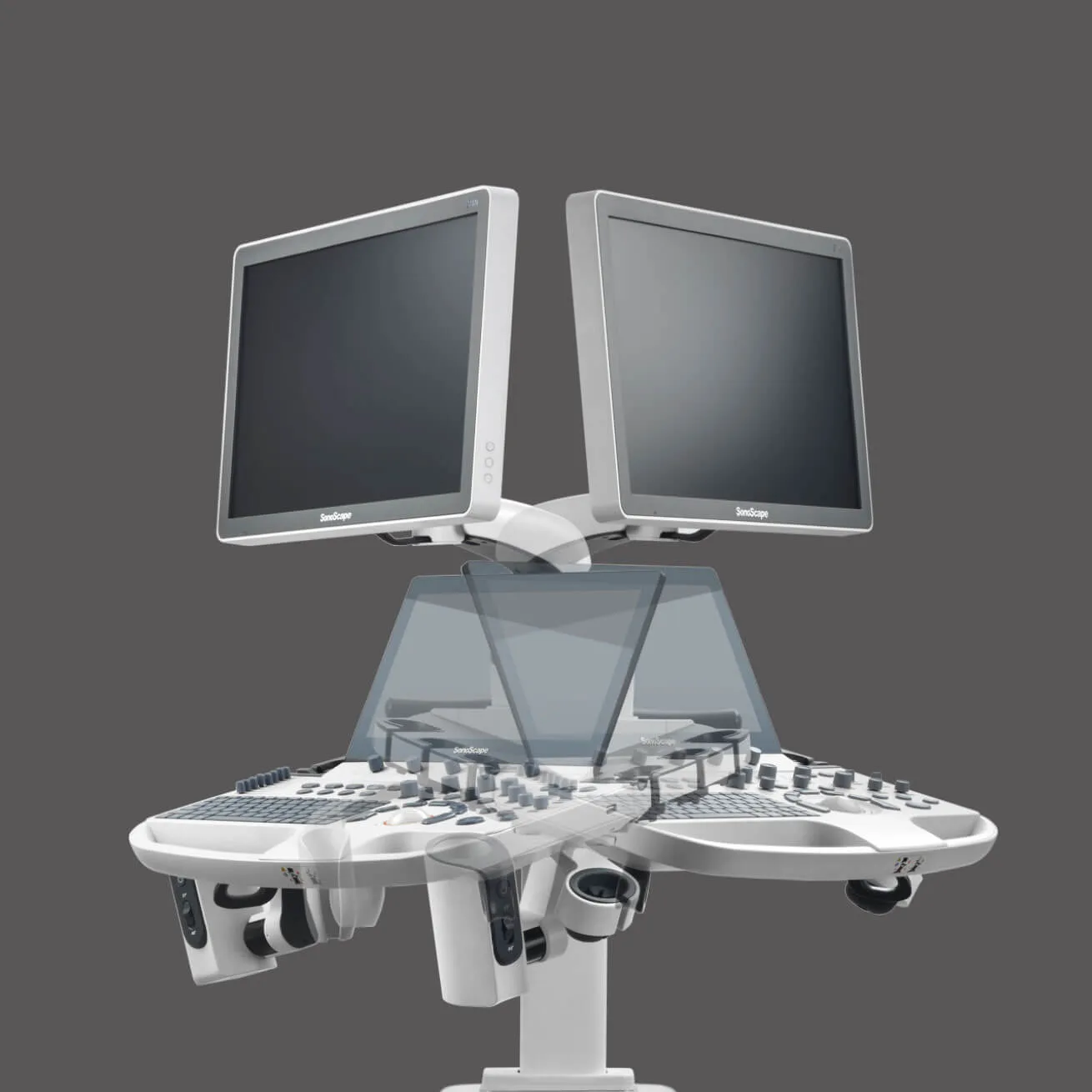 SonoScape P50 Elite — Эргономика: консоль, экраны, автономность