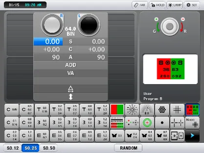 Potec PDR-7000 — Таблицы для близи и картинки для пациента