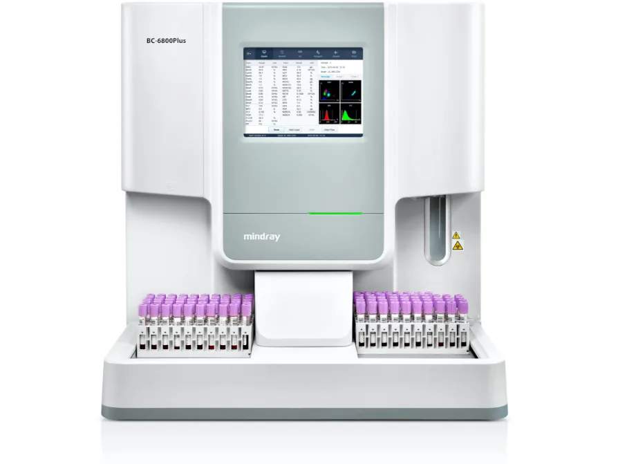 Mindray BC-6800 Plus — 200 проб в час и автозагрузчик на 100 пробирок