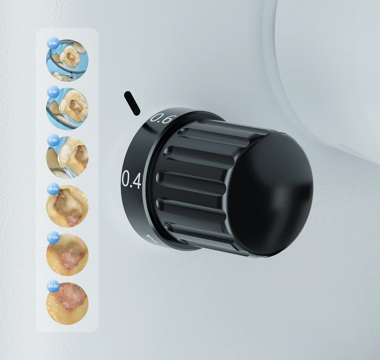 Zumax OMS 2350 — Шесть ступеней увеличения: 2,8–25,6×
