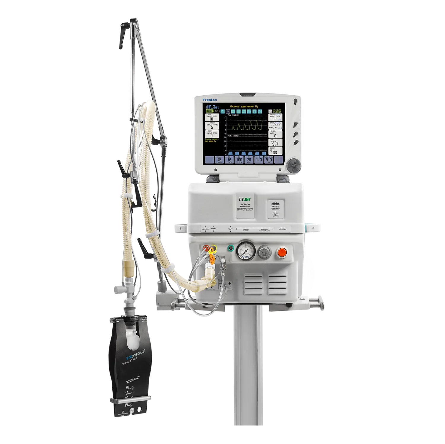 Zisline JV100B — Вентиляция открытым контуром при частоте до 300