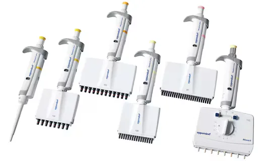 Eppendorf Research plus — Погрешность растёт к нижней границе диапазона