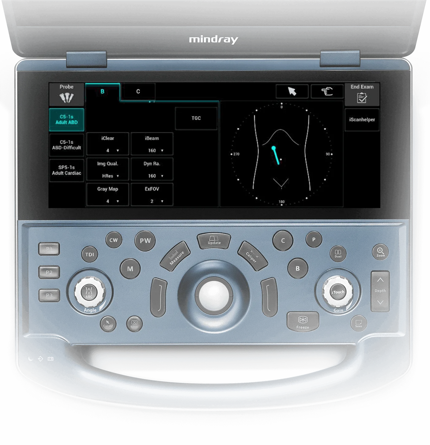 Mindray MX7 — Интуитивно понятный интерфейс