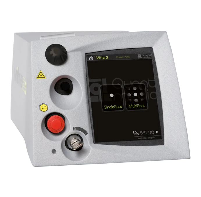 Quantel Medical Vitra 2 — Интерфейс, ведущий по шагам процедуры