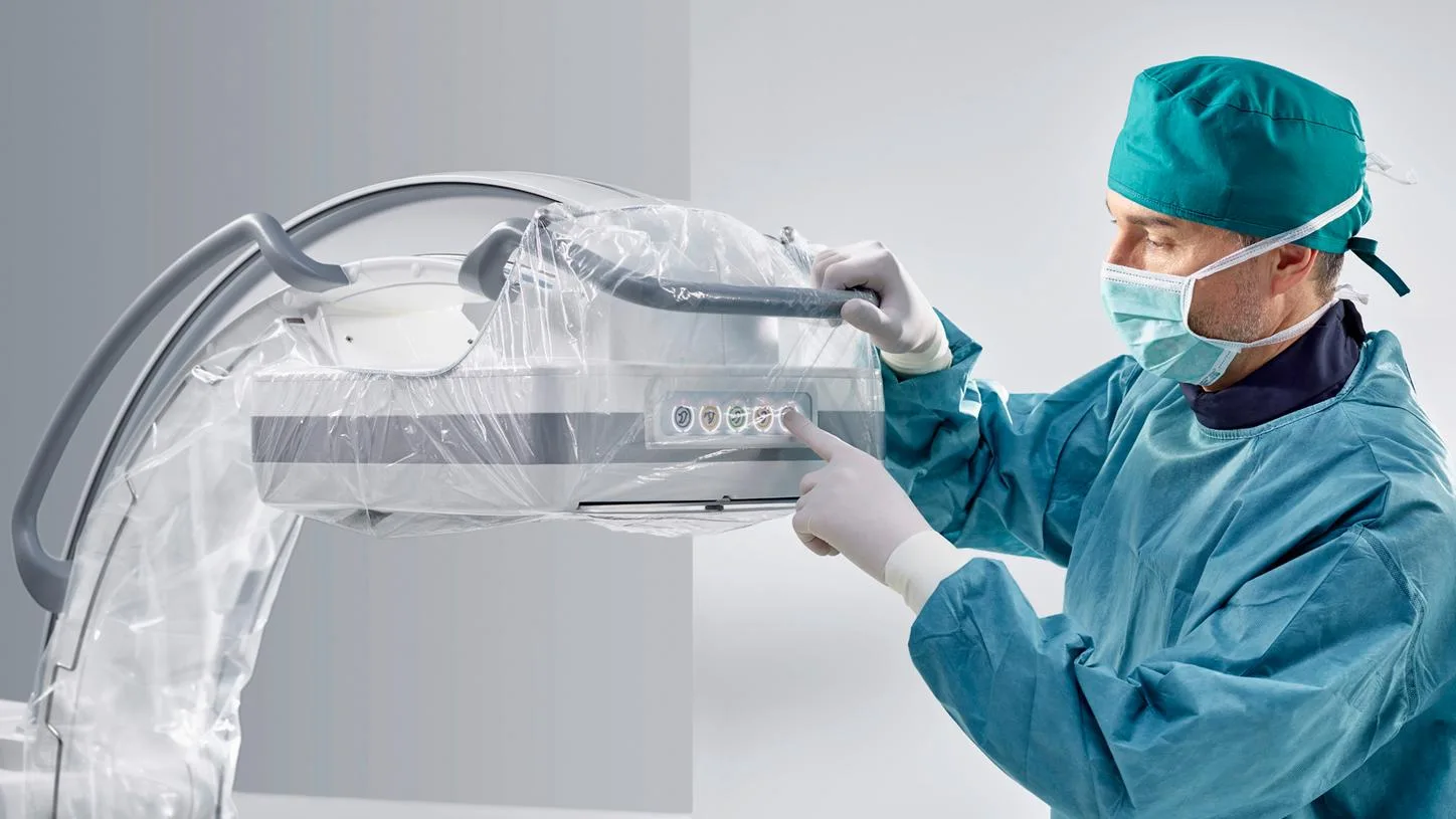 Siemens Cios Alpha — Дугу ведут от стола, а не от стойки