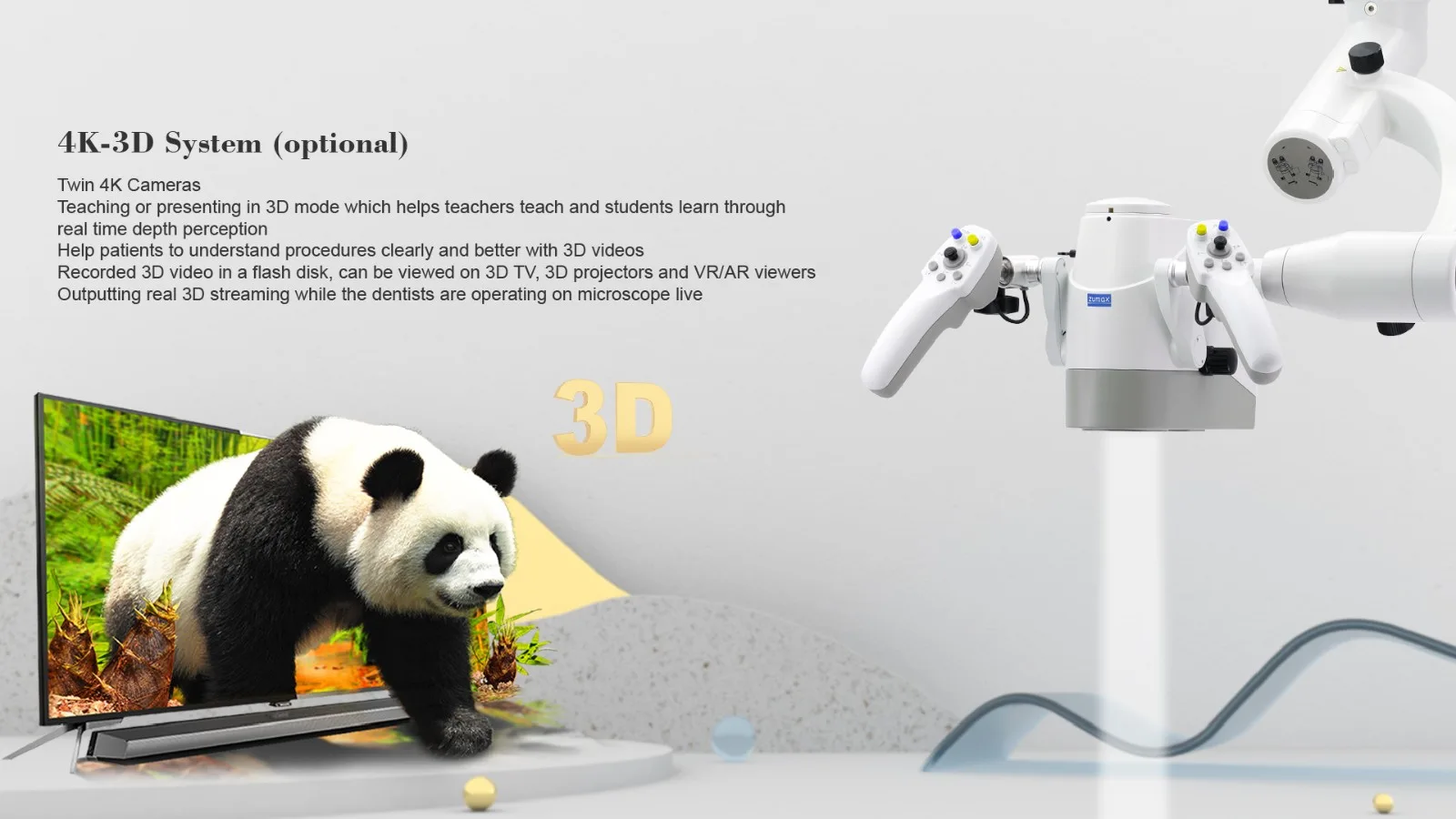 Zumax OMS3200 PRO — Две камеры 4K: объёмное видео для обучения