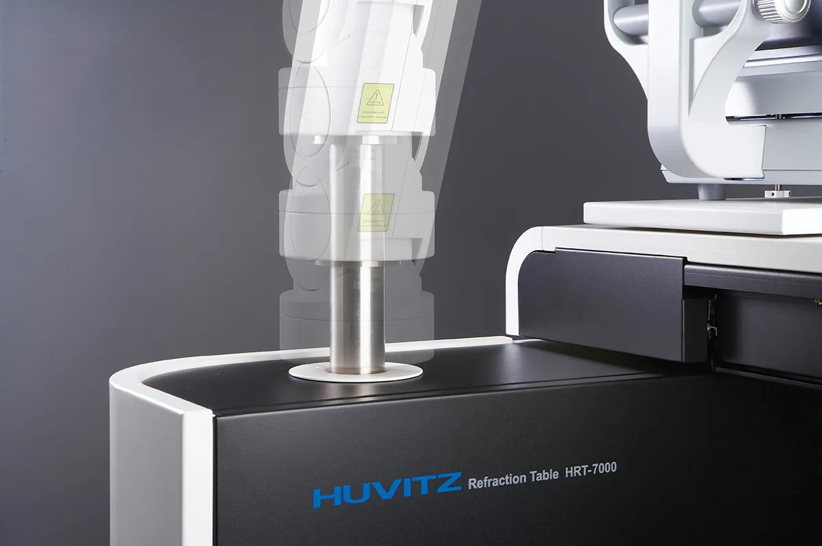 Huvitz HRT-7000 — Регулировка кронштейна по высоте